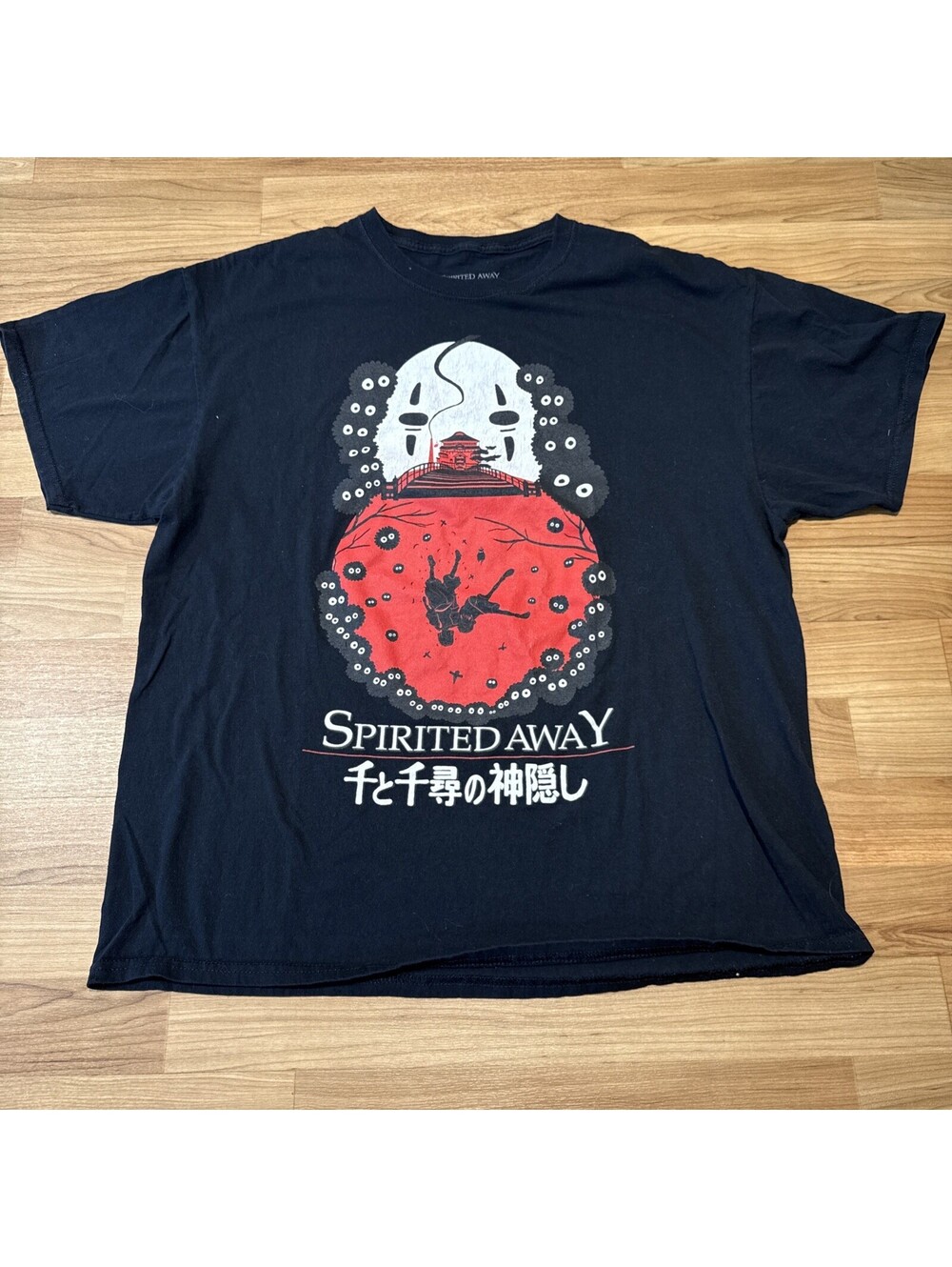 Studio Ghibli Spirited Away Her Universe T Shirt XL No Face Soot Sprites Anime